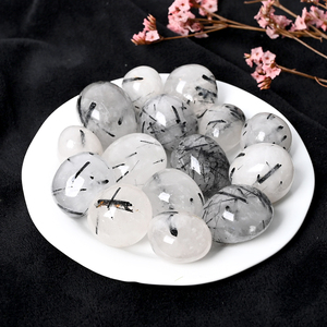 Đá thạch anh hồng tự nhiên, đá sodalite, đá amethyst được mài nhẵn, dùng để chữa bệnh - Product Image 4