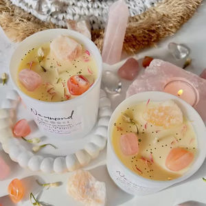 Velas de cristal para aromaterapia, velas curativas de obsidiana, velas mágicas para meditación de <span class=keywords><strong>mente</strong></span> <span class=keywords><strong>y</strong></span> <span class=keywords><strong>cuerpo</strong></span> de cuarzo - Product Image 2