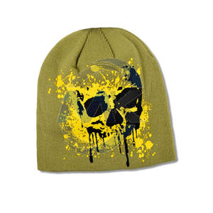 หมวกบีนนี่ฤดูหนาวสีทึบของผู้ชายหมวกบีนนี่แบบถักขนาดพิเศษสำหรับฤดูหนาว - Product Image 1