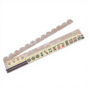 อุปกรณ์เล่นไพ่นกกระจอกอะคริลิค Apexplay Classic American Luxury พร้อมไม้บรรทัดแม่เหล็กดูดสีลายกระดองเต่า ดีไซน์ลายกระดองเต่า สำหรับ 4 คน - Product Image 6