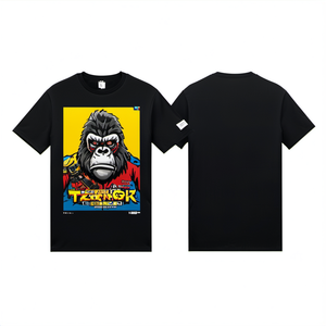 Camiseta de moda para hombre con estampado de letras, diseño de gorila, versión de alta calidad, lista para envío, gran oferta - Product Image 5