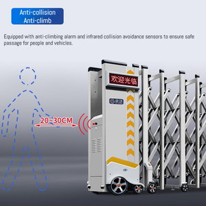 Puerta Retráctil Eléctrica Automática Industrial Qigong, Puerta Retráctil de Aleación de Aluminio para Escuelas/Fábricas/Gobiernos - Product Image 3
