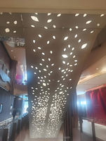 Atemberaubende Aufzug-Perforationsplatten mit Hintergrundbeleuchtung und Hohldesign für Luxus-Einkaufszentren, Rolltreppen-Dekoration, Aluminium-Perforationsplatte