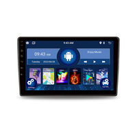 Autoradio Android universel 7/9/10,1 pouces avec écran tactile, navigation GPS intégrée 2DIN, WiFi pour FM, Carplay, audio haute résolution, miroir