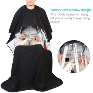 Cape de coiffure professionnelle imperméable pour Salon de coiffure, coiffeur, coupe de cheveux, avec fenêtre de visualisation, <span class=keywords><strong>tablier</strong></span> - Product Image 3