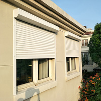 Persiana Enrollable Rápida para Ventanas, Estilo Europeo Moderno, Protección Solar y Antirrobo para Exteriores del Hogar