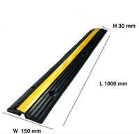 Plancher passage route Pvc jaune veste housse de protection 1 canal câble vitesse bosse caoutchouc câble garde protecteur rampe