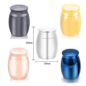 Small Urns for Human Ashes Keepsake Stainless Steel Mini Sharing Tokens Urn for Adults Pet Miniature Ash Holder Unique Tiny Jar