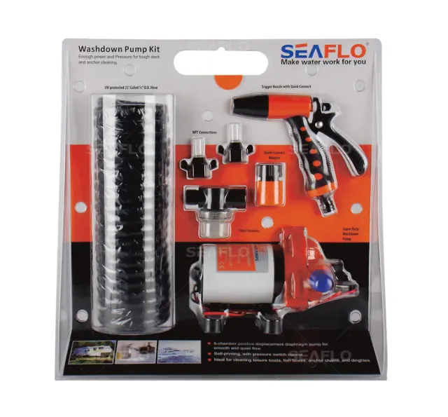 Seaflo 12V 3.0 Gpm 70PSI 5bar Hand Dc Wasstraat Machine Pomp Hoge Druk Pomp