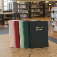 Journal de lecture à couverture rigide A5 en cuir pour écrire, carnet ligné pour les amateurs de livres et les lecteurs, bloc-notes pour prendre des notes