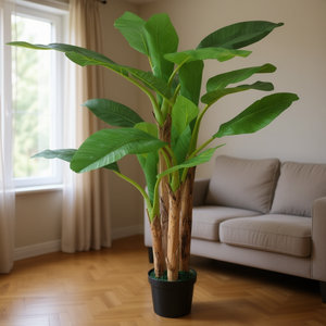 Árbol de Plátano Artificial Verde de 68.9 Pulgadas en Maceta de Plástico, Planta Decorativa de Interior, Pieza Única, Regalo de Inauguración de Casa - Product Image 2