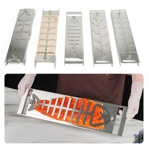 Grille à poisson pliable en acier inoxydable 304 pour foyer <span class=keywords><strong>de</strong></span> feu, flamme <span class=keywords><strong>de</strong></span> feu ou brasero - Product Image 2