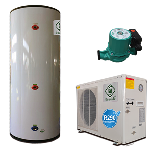 -15D R290 65Dg AAA ErP chauffe-eau <span class=keywords><strong>pompe</strong></span> thermique 8 12kw hybride chauffage solaire échangeur d'air refroidi bobine cylindre réservoir Bolier - Product Image 5