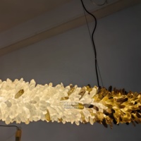 Lustre en cristal de quartz naturel et luminaires suspendus, luminaires décoratifs pour salon