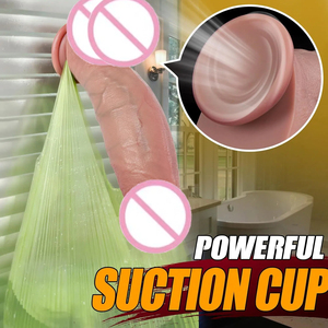 Dildo énorme de 7 pouces, double densité en silicone avec ventouse puissante, dildo réaliste pour le point G, jouets sexuels anaux - Product Image 3
