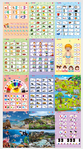 Set da Disegno 2 in 1 con Macchina per l'Apprendimento, Giocattolo Educativo per Bambini con Poster Didattico da Parete a 13 Pagine - Product Image 4
