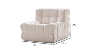 Nhung kẻ nén sofa phòng khách. Sofa nén nhỏ - Product Image 6