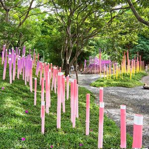 Bamboo Art Installation Artificial Bamboo Tree Outdoor Festival Decoration Modern Durable Customized Commercial Spaces Park - Product Image 2