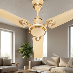 Ventilateur de plafond métallique haute tension premium à refroidissement par air, commande mécanique, économie d'énergie, électrique, 3 pales, portée 1200 mm, pour hôtel - Product Image 3