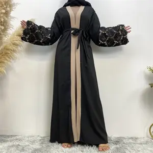 C-119 одежда Abayas Dubai, 2023, Турецкая кафтан, Исламская одежда, женские мусульманские платья