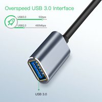 Cable de Extensión USB 3.0 de Alta Calidad de 2 Metros para Proyector y Monitor, Macho a Hembra, Aleación, Alta Velocidad