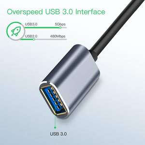 Cabo de Extensão USB 3.0 de Alta Qualidade de 2 Metros para Projetor e Monitor Macho-Fêmea de Liga de Alta Velocidade - Product Image 2