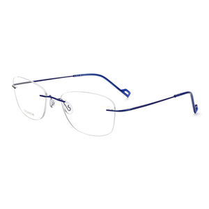 แว่นสายตากรอบแว่นสายตาแบบไม่มีขอบทำจากไทเทเนี่ยมแท้แว่นตากันแสงสีฟ้าป้องกันด้วยลวดลายสัตว์ที่เป็นเอกลักษณ์ - Product Image 5