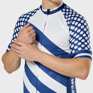 PIHA SPORTS Men Sublimated <b>Cycling</b> Jersey Short Sleeve Full Zipper Quick Dry Breathable Summer <b>Stand</b> Collar Seamless - Product Image 2