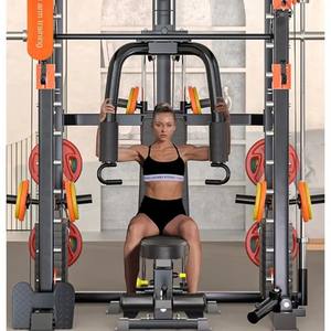 Máquina <span class=keywords><strong>Smith</strong></span> multifunción profesional para gimnasio en casa <span class=keywords><strong>con</strong></span> estante para sentadillas, <span class=keywords><strong>prensa</strong></span> de banco y cubierta Pec para entrenamiento físico integral - Product Image 4