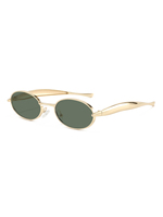 Twooo T1600 nouveauté lunettes de soleil tendance haut de gamme en métal à petit cadre ovale
