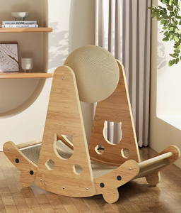 Rascador y Juguete para Gatos <span class=keywords><strong>de</strong></span> Bambú Ecológico Estilo <span class=keywords><strong>Faro</strong></span> con Bola para Dormir y Jugar Cómodamente - Product Image 3