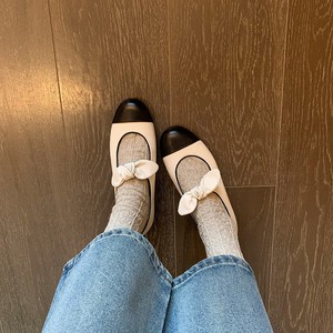 <span class=keywords><strong>Zapatos</strong></span> Planos Mary Jane de Dos Tonos para <span class=keywords><strong>Mujer</strong></span>, con Punta Redonda y Correa con Lazo, Calzado Casual Diario para Dama, OEM, ODM, Logotipo Personalizado, Venta al Por Mayor - Product Image 3