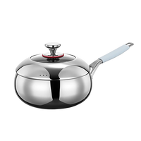 Marmite à soupe en acier inoxydable ustensiles de cuisine ménagers de haute qualité casserole avec couvercle pour poêle à frire de cuisine