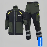 Vêtements de travail durables en ripstop pour hommes avec logo personnalisé, printemps-automne, mineur, construction, électricien, protection de la sécurité au travail