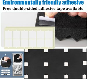 Mật độ cao Acoustic Foam wallboard cho hiện đại rạp hát tại nhà văn phòng Studio tường trường giảm tiếng ồn thiết kế thanh lịch - Product Image 5