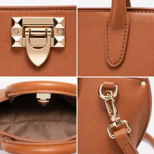 Women's <b>Large</b> Capacity Hasps Closure Casual Shoulder Messenger <b>Bag</b> Autumn Winter 2025 Collection PU Genuine Leather Chain Strap - Product Image 2