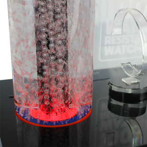 Cao cấp <span class=keywords><strong>acrylic</strong></span> thông minh đồng hồ hiển thị hiển thị đứng cơ sở RGB LED chiếu sáng phổ dây đeo cổ tay Hiển thị đứng cho cửa hàng bán lẻ - Product Image 4