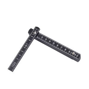 Vente en gros de mini porte-clés professionnel règle pliable 0.5m plastique YJ-PFR0.5M/10F outil de mesure et de jaugeage - Product Image 5