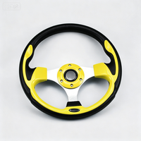 Volant de course universel pour voiturette de golf, en aluminium et PU, pour drift sportif