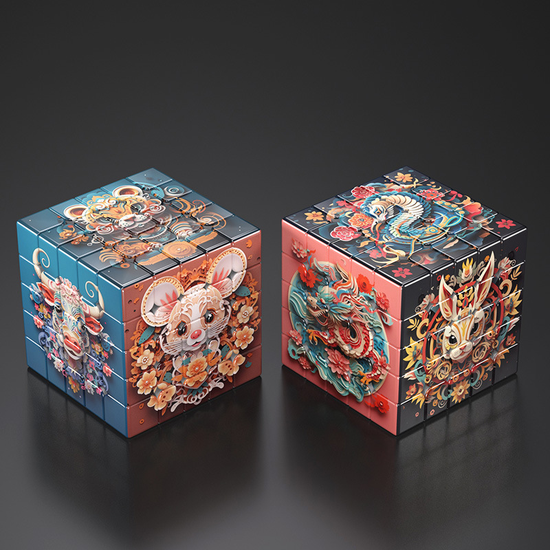 Visualización del efecto del cubo de Rubik de quinto orden