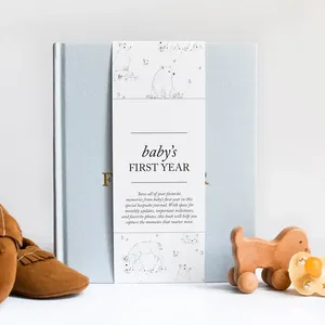 उच्च गुणवत्ता ए 5 कस्टम हार्डबैक बेबी एल्बम सर्पिल मील का पत्थर रखना बच्चे के स्मृति बॉक्स का जश्न मनाने के लिए पत्रिका - Product Image 5