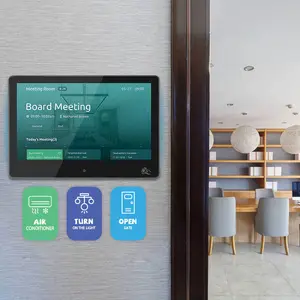 Sinmar 10 13,3 pulgadas todo en uno pantalla táctil montaje en pared sala de reuniones cuidado de la salud aula Android monitores de pantalla táctil