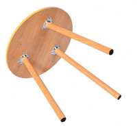 Table basse ronde à trois pieds, petite table de chevet, mini table pour balcon, baie vitrée, petite table basse ronde