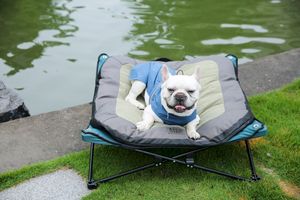 Tragbare wasserdichte quadratische Haustier matte Weiches bequemes Hunde reise bett im Freien - Product Image 5