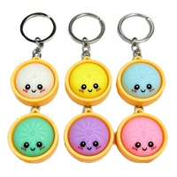 Porte-clés en alliage classique de haute qualité, charme en forme de boulette, mignon, écologique, personnalisable, porte-clés promotionnel