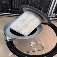 Machine de sablage en verre de 30 gallons, pot de sablage portable, sablageur pneumatique, filtre à poussière