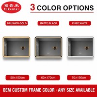 Miroir de salle de bain LED rectangulaire au design moderne Fullkenlight, miroir de maquillage intelligent pour salle de bain avec interrupteur à intensité variable