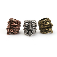 Paracorde en laiton et style classique, perles en forme de crâne Antique, accessoires EDC de survie, fabrication de Bracelet
