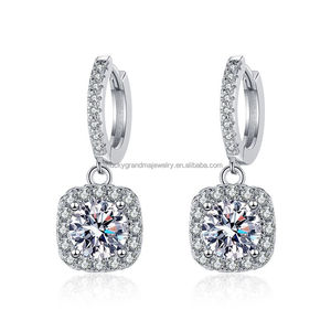 Classic Brand Women's Trendy Morganite Earrings 925 <b>Silver</b> <b>Hoop</b> Jewelry Direct Factory Sale for Party Occasions - Product Image 5