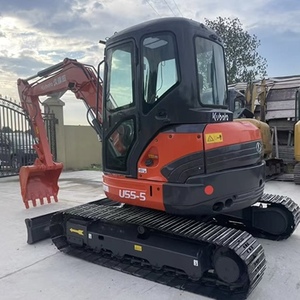 Mini-excavatrice Kubota U55 d'occasion avec pince hydraulique, qualité supérieure, d'origine japonaise, excavatrice Kubota U55 d'occasion - Product Image 2